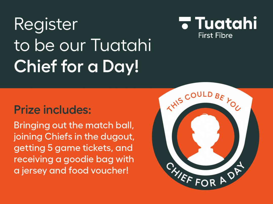 Tuatahi Chief for a Day