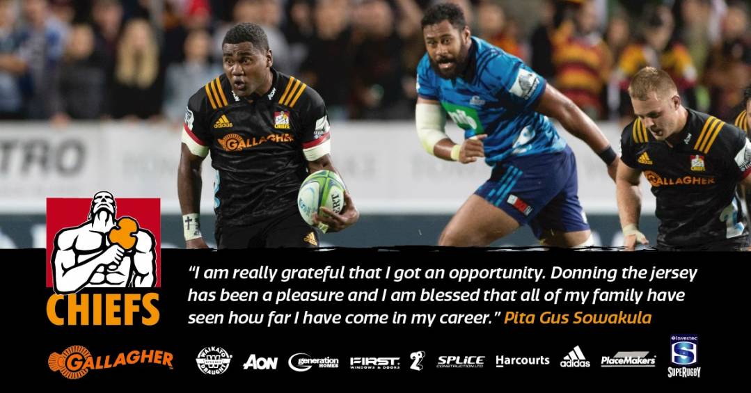 Sowakula grateful for Investec Super Rugby opportunity with Gallagher Chiefs