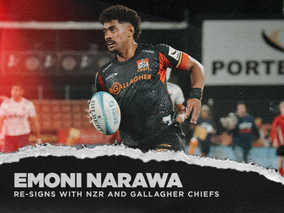 Emoni Narawa extends with Gallagher Chiefs
