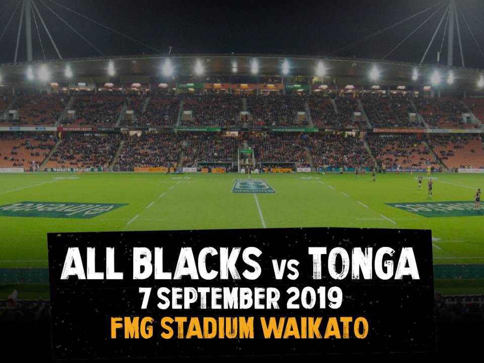 Chiefs Rugby Club to host All Blacks test against Tonga