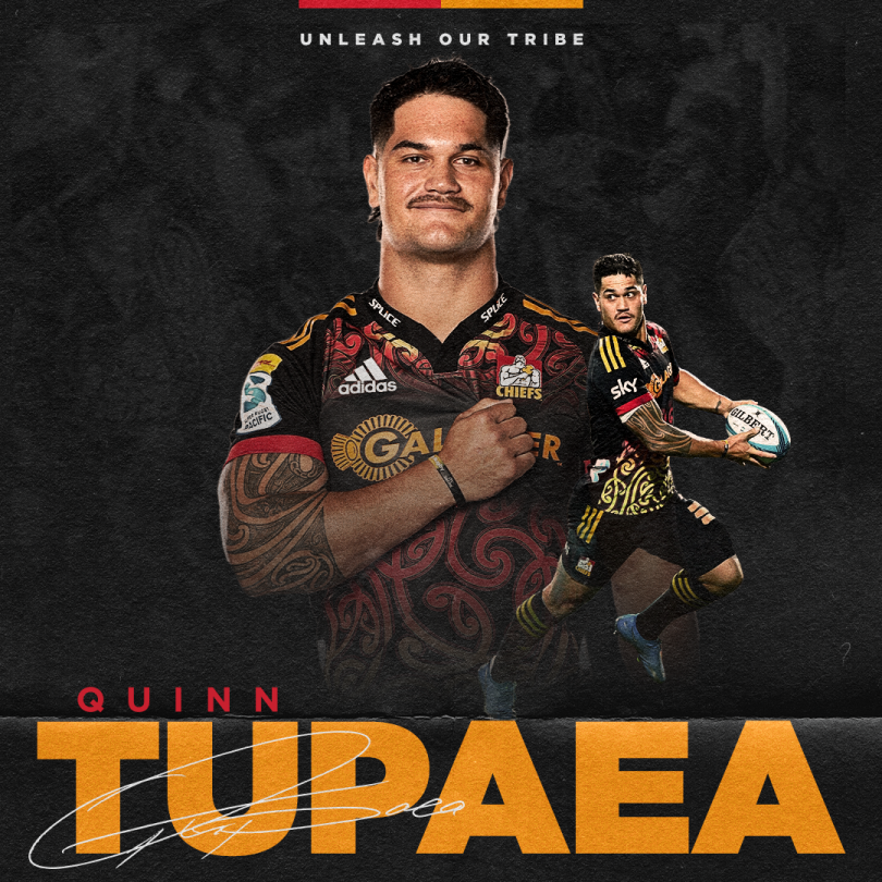Quinn Tupaea re-signs with the Gallagher Chiefs