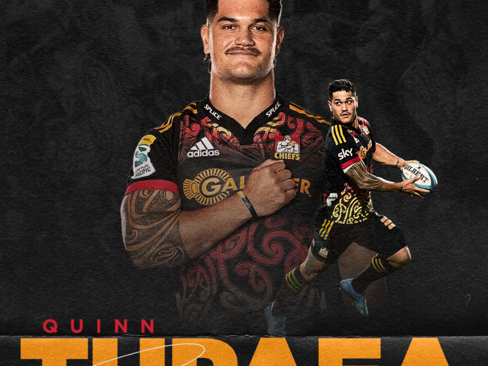 Quinn Tupaea re-signs with the Gallagher Chiefs