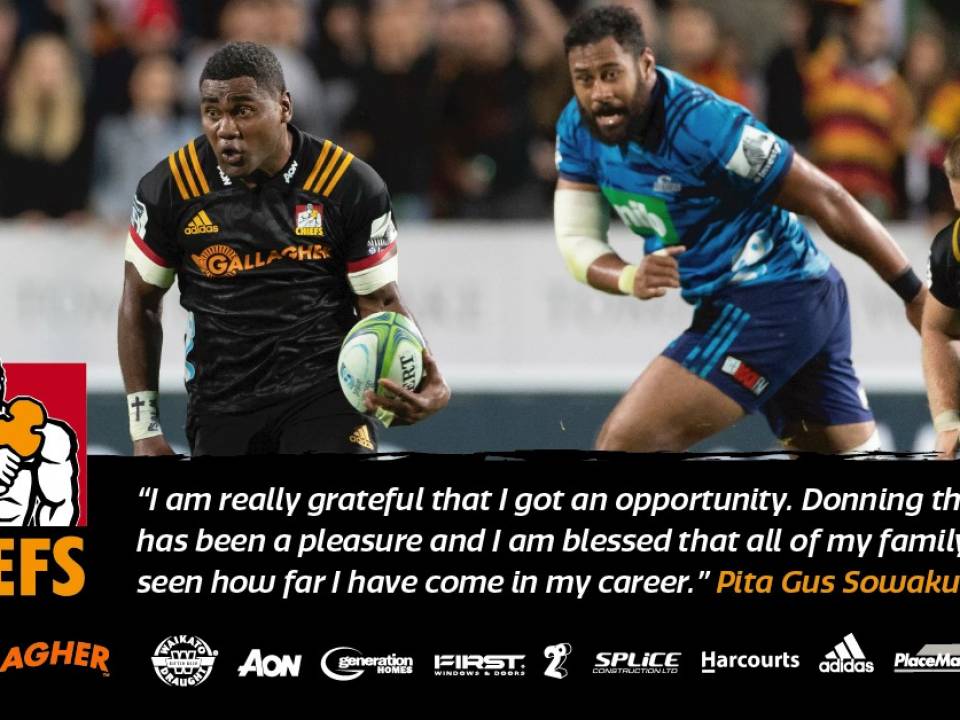 Sowakula grateful for Investec Super Rugby opportunity with Gallagher Chiefs