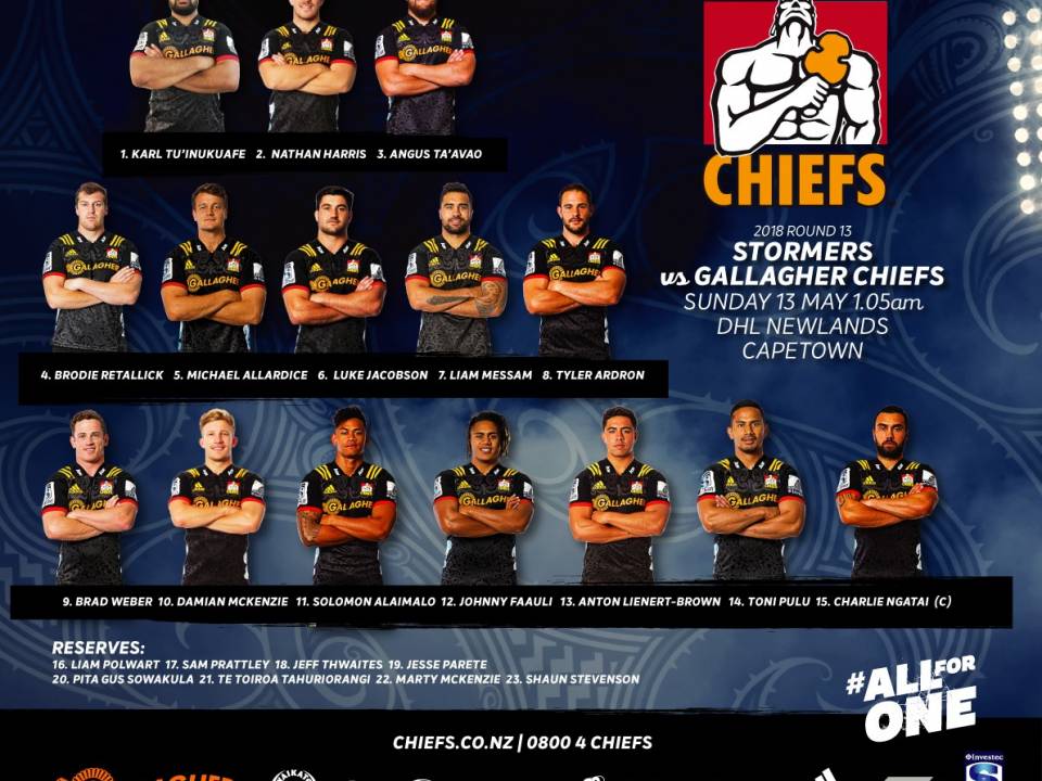 Gallagher Chiefs team fired up to face Stormers