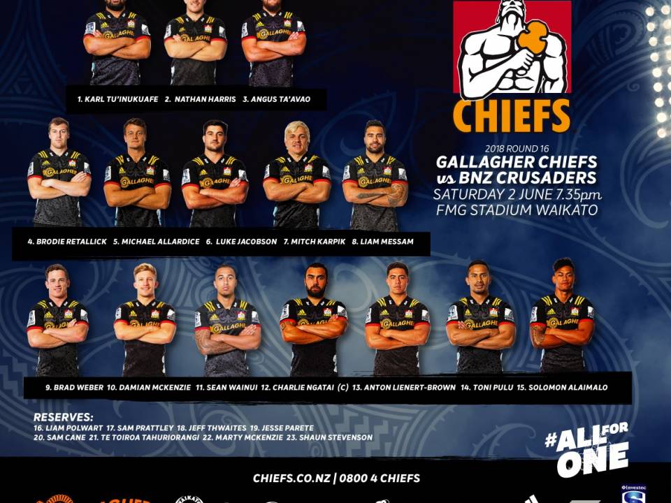 Gallagher Chiefs confident for Crusaders clash